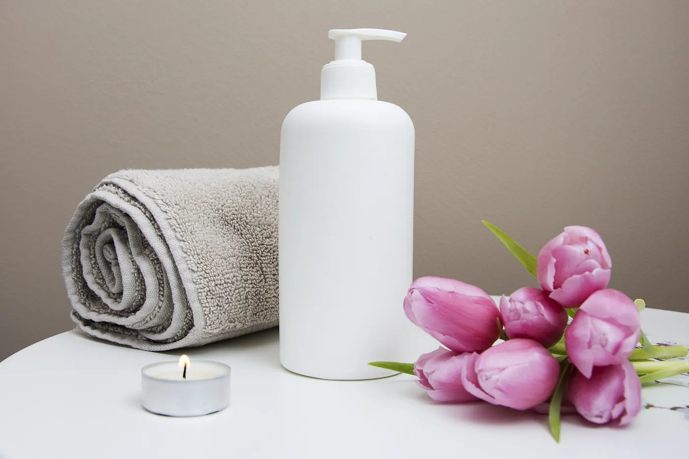 Relaxing skincare facial treatment