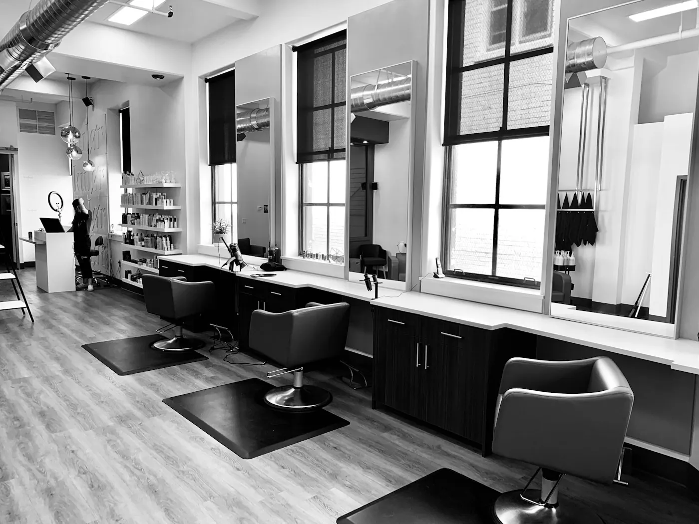 Professional beauty studio ready for booked clients